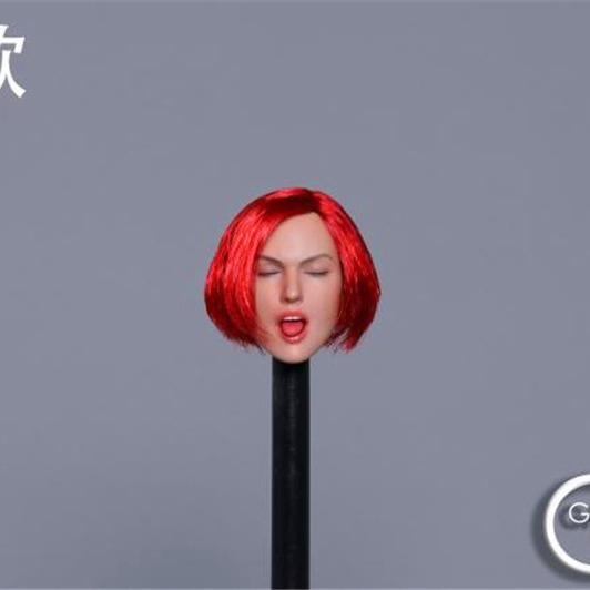 1/6 여성 군인 머리 조각 유럽과 미국의 섹시한 표현 여성 머리 조각 세 번째 총알 GACTOYS GC025