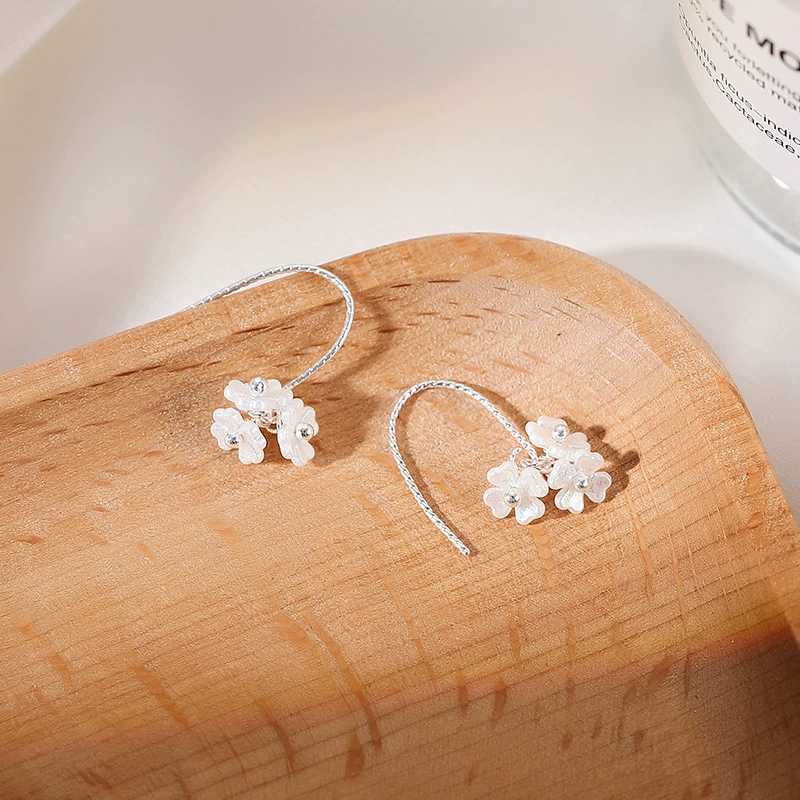 Сережки из жемчуга, цветочные, стиль высокого качества, оптовые