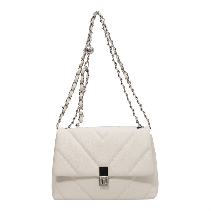 Bolso de cadena de bordado para mujeres 2025 nueva moda versátil bolso de brazo simple casual de alto nivel bolso de hombro
