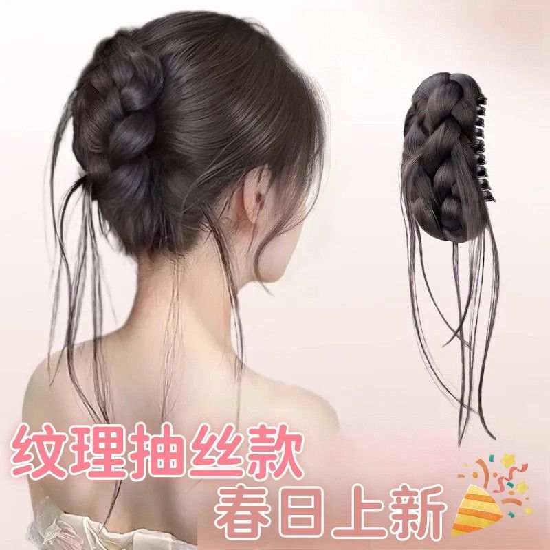 Diosa de dragón, cabeza de capullo de flor de oro, clip de agarre de cabello falso, cabeza de bola, cabeza de cráneo alto, textura superior, artefacto para el cabello, paquete para el cabello, accesorios para el cabello