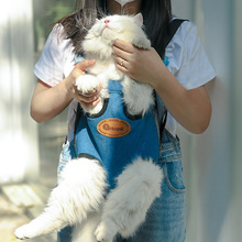 寵物網布背包跨境貓包透氣輕便雙肩包現貨外出便攜貓咪寵物包