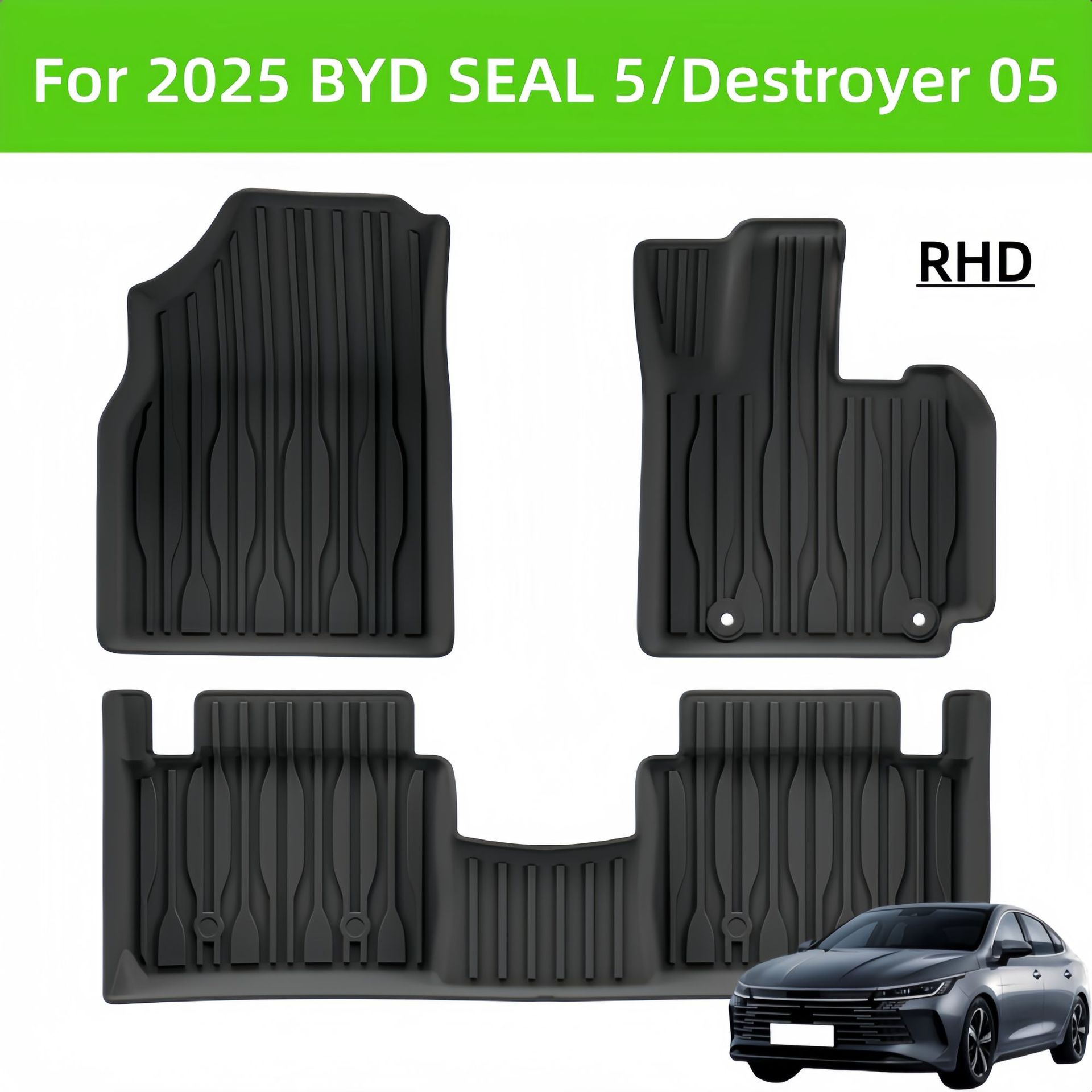 BYD Seal 5 və Destroyer 05 üçün avtomobil döşəmə və baqaj xalçası