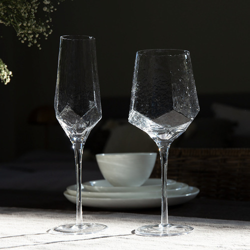 Light luxury wine glass crystal red wine glass diamond high-value glass wholesale set household thickened glass