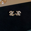 Zirconium, advanced fashionable earrings, high-quality style, light luxury style