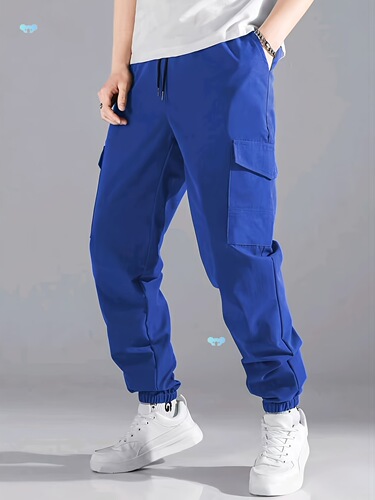 Men's Casual Cargo Pants Chic Street Style Drawstring
