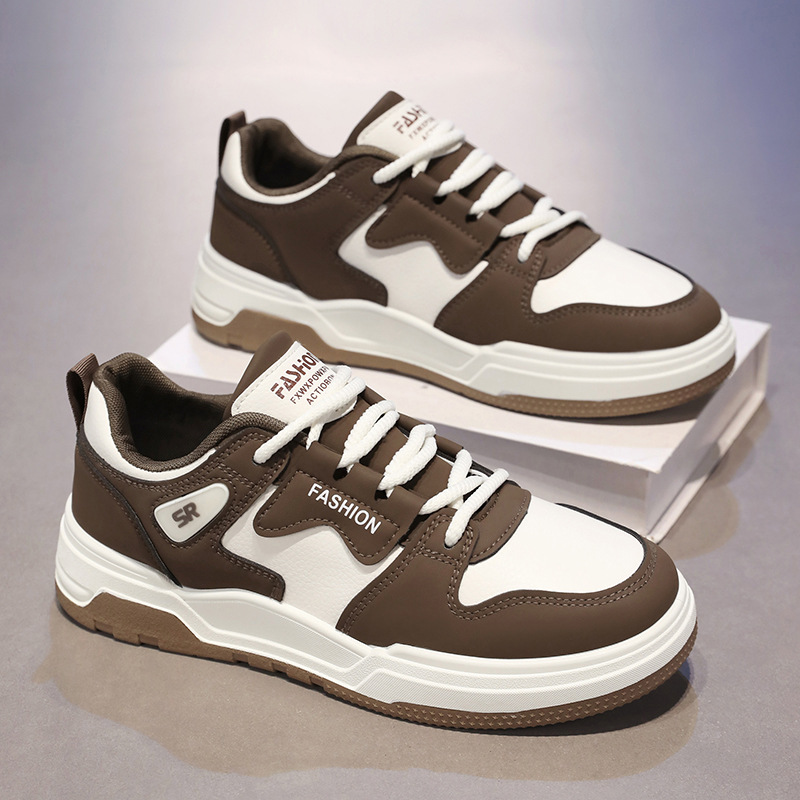 Zapatos de hombre 2024 nuevos zapatos blancos de invierno de moda coreana zapatos de tablero variados zapatos deportivos casuales de moda para hombres adolescentes image 3