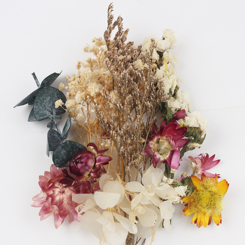 Flores secas preservadas hechas a mano, marco de fotos DIY, decoración mixta, materiales de aromaterapia, flores naturales, ramo de regalo para boda, San Valentín