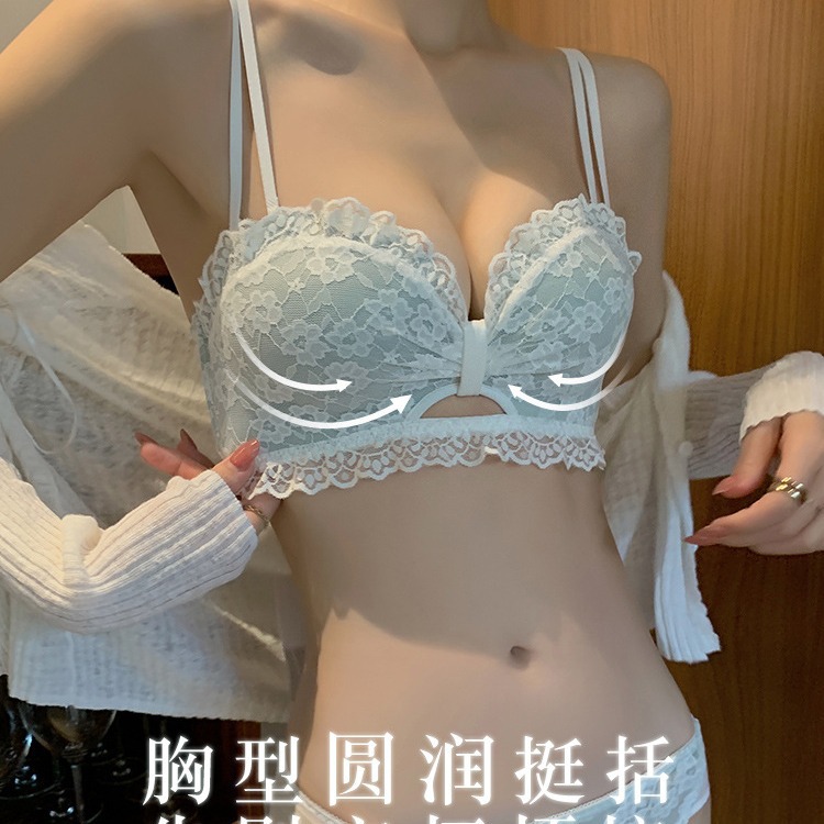 6699 ropa interior sexy melocotón pecho tentación cara valor Sujetador push up soporte superior pequeño pecho Sujetador push up grueso traje