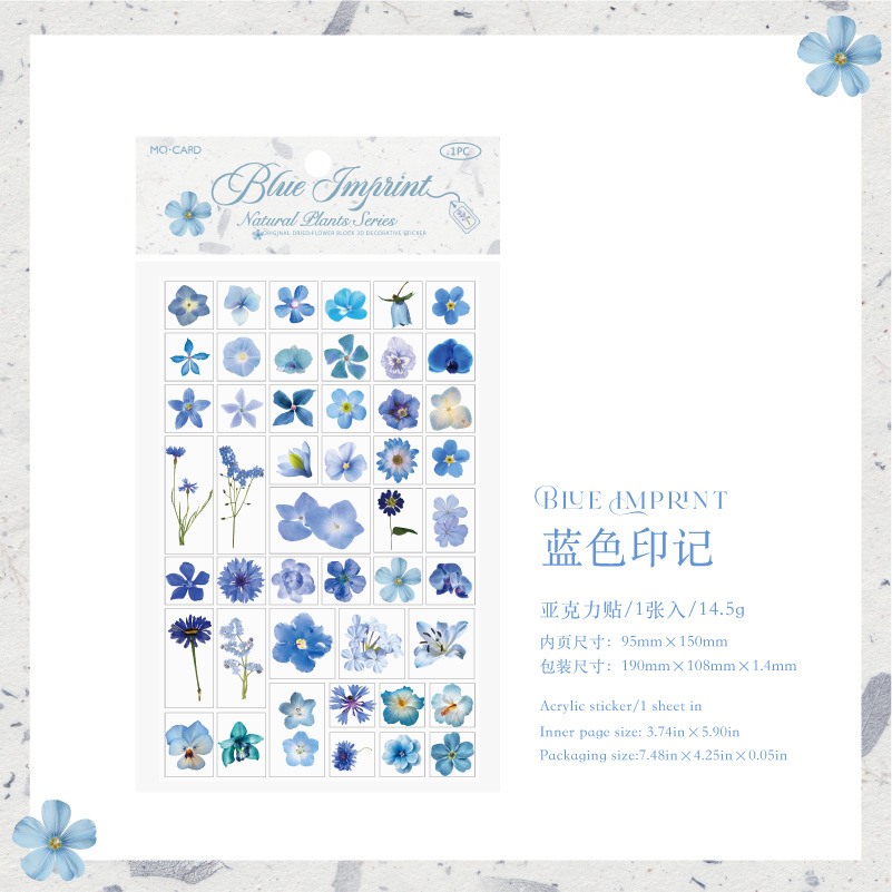 Pegatinas decorativas tridimensionales 3D acrílicas Mo Mo