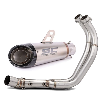 Section MT07 Exhaust Pipe — Motorcycle exhaust pipe - full-set-g