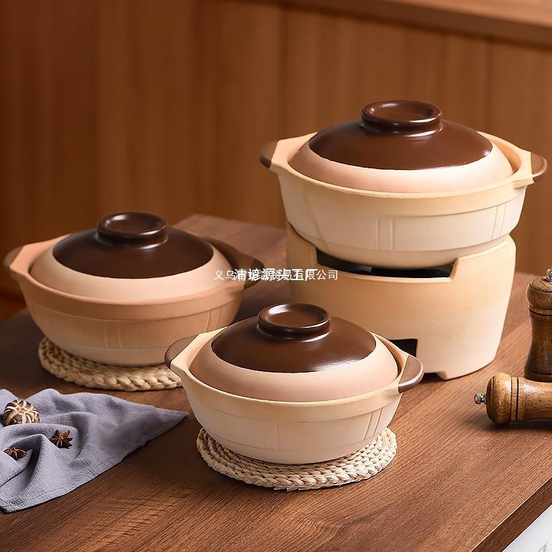老式土砂锅家用煲仔饭炖锅燃气灶小沙锅陶瓷锅瓦煲煲汤耐高温