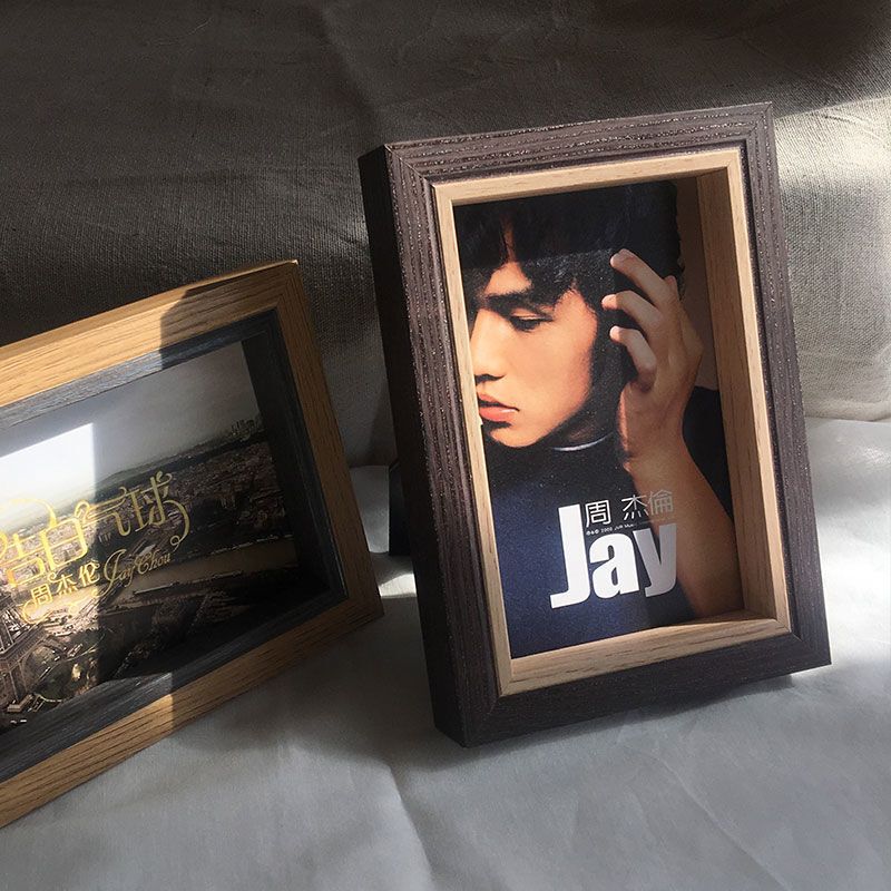 Jay Chou's New Album Cover Personalized Retro Table Wooden Photo Frame Desktop Nail Ornaments Jay Chou's New Album Cover Personalized Retro Table Wooden Photo Frame Desktop Nail Ornaments