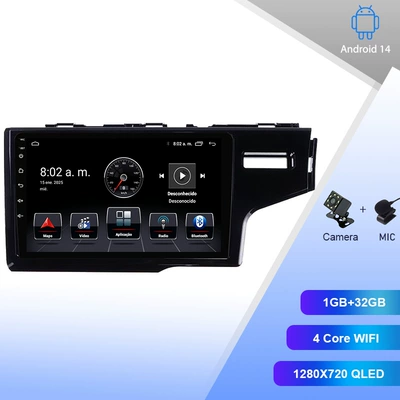 Suitable for 14-20 Honda Fit Right Peptide Android Large Screen Central Control Navigation Stereo Gps Reversing Image (DVD Navigation) - quad-core-1g32gb-wifi