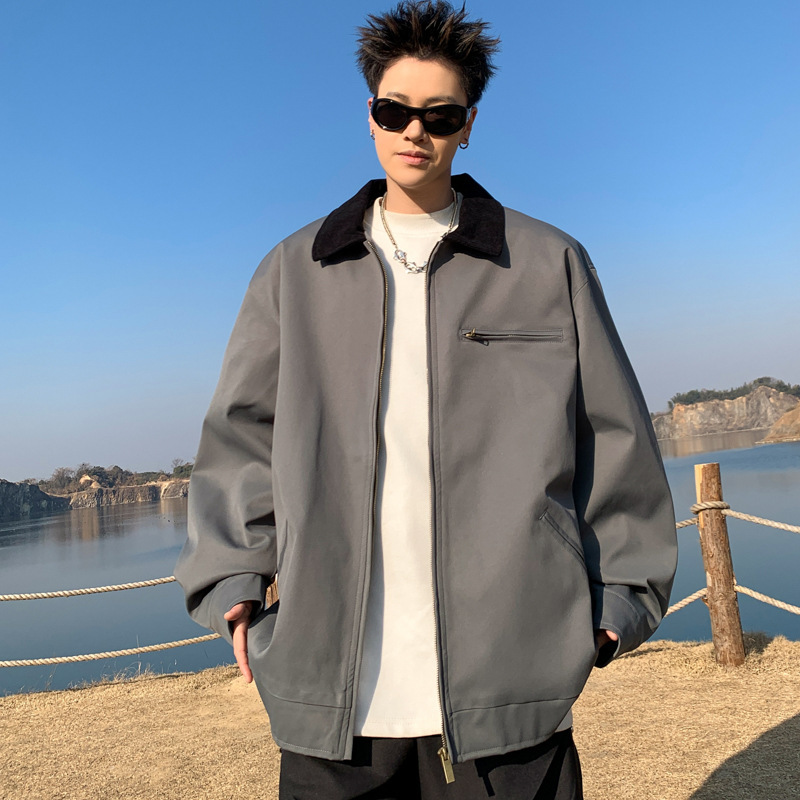 Cross-border Best Seller: Spring Outdoor Casual Hooded Jacket for Men, Trendy Brand Workwear, American Style Large Pocket Jacket