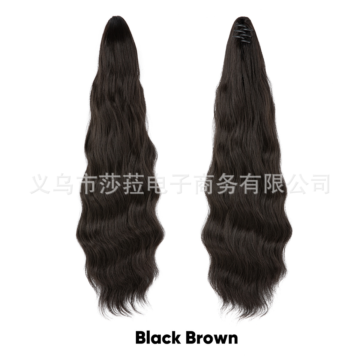 Pelucas de cola de caballo estilo europeo y americano para mujer, cabello sintético largo y rizado, cola de caballo alta con clip de garra naturalmente esponjosa, directamente del fabricante.