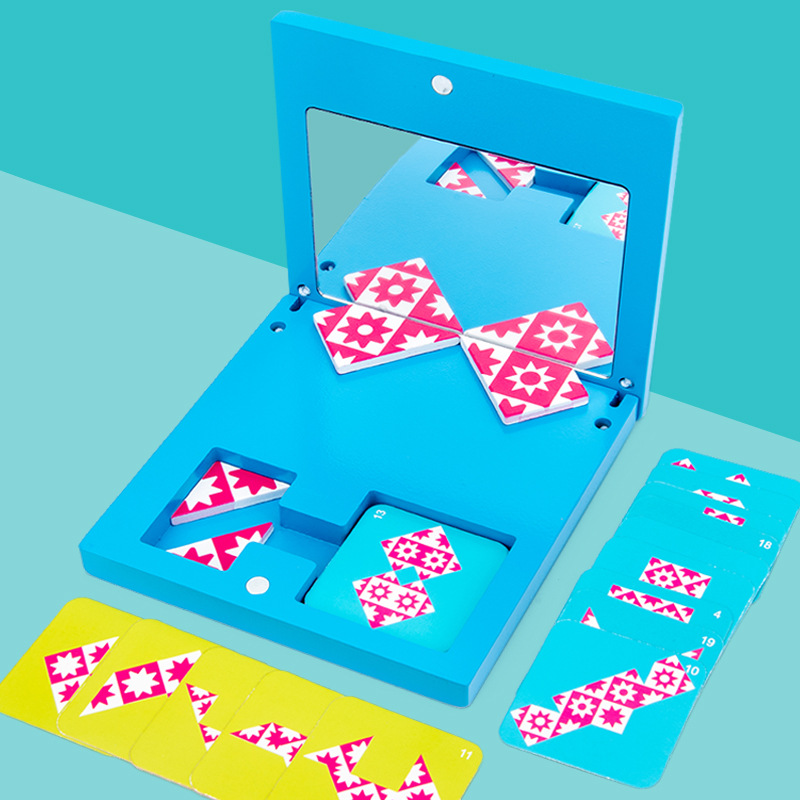Espejo Jigsaw Puzzle Producto Imagen De Madera Rompecabezas Todo el Cerebro Espacio Pensando Lógica Razonamiento Juguete Educativo