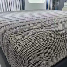 抗菌亚麻纤维沙发/床垫用3D网眼布 耐磨抗起球亚麻三明治网眼布