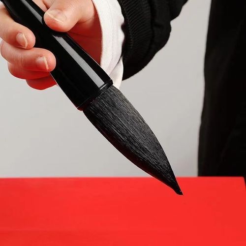 Extra large brush, wolf hair, sheep hair and hair brush, large grasping brush, large handle writing large characters, traditional Chinese painting, calligraphy, couplets and spring couplets