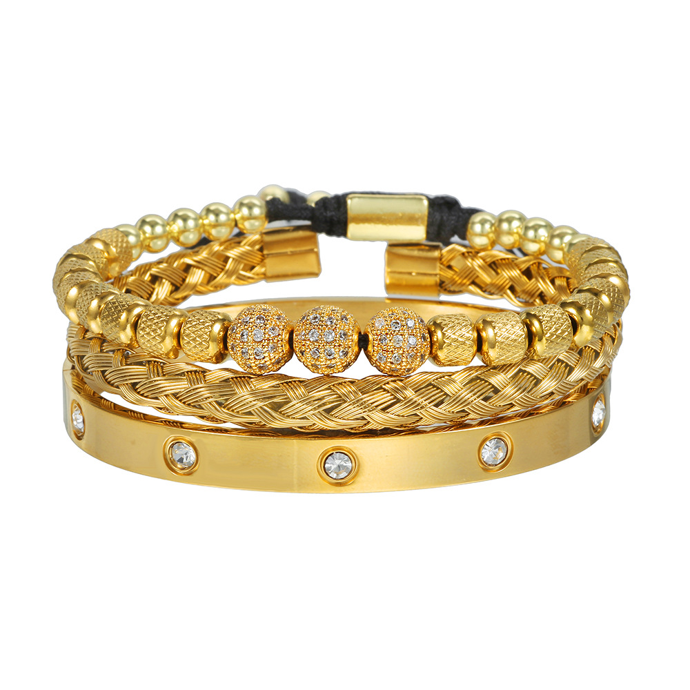 Men's Woven Pineapple Beads Bracelet 9