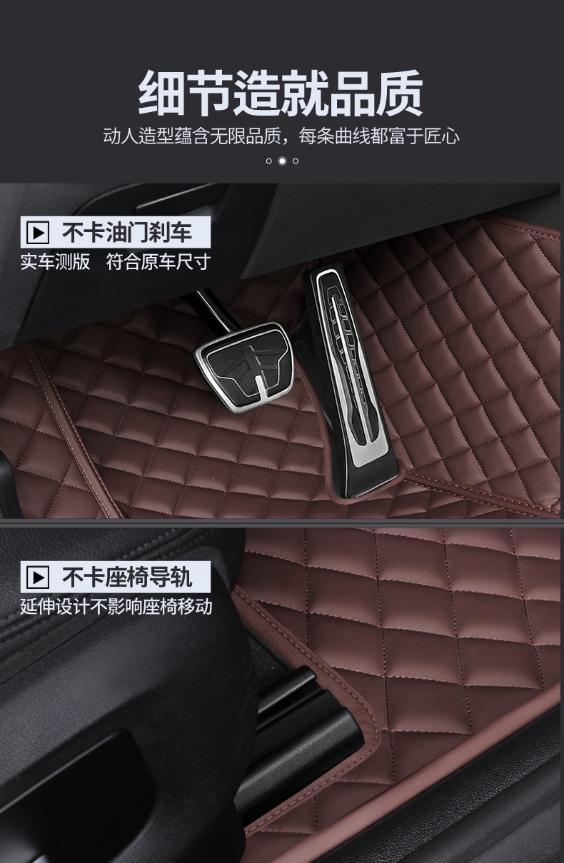 Full-coverage car floor mats, custom-made for specific car models, suitable for both old and new models, silk loop floor mats, custom-made waterproof interior car mats