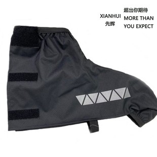 Amazon Oxford Cloth Shoe Cover Men's and Women's High Tube Rainproof Shoe Cover Riding Waterproof Shoe Cover Outdoor Travel Rain Shoe Cover