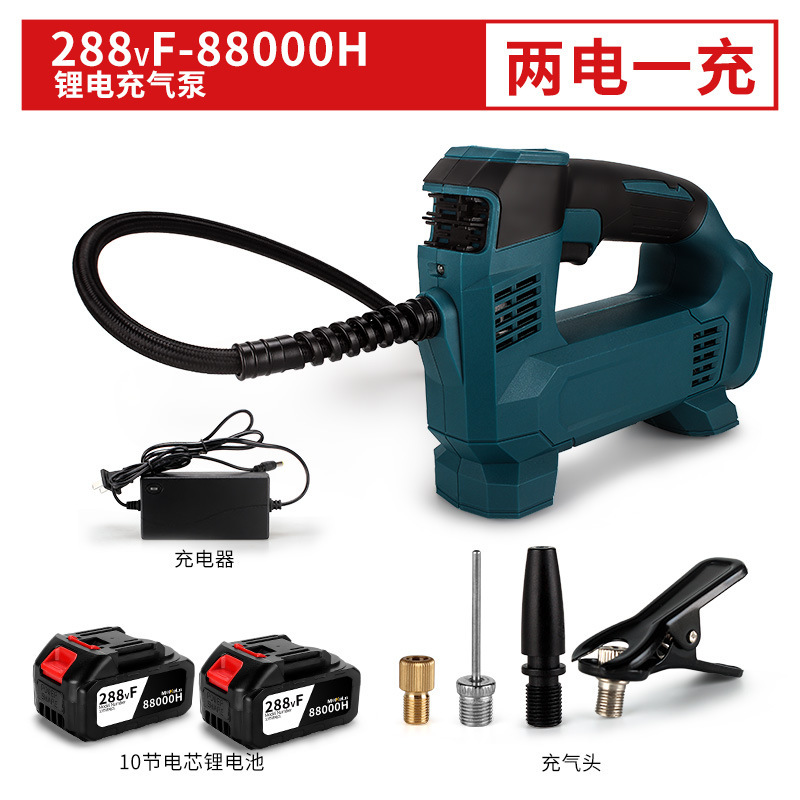 Bomba de aire transfronteriza bomba de aire de carga del coche pequeña batería de litio portátil neumático bomba de aire eléctrica