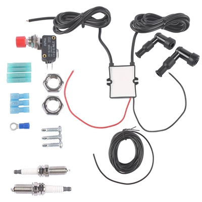Car exhaust fire kit, dual Power supply, ignition system accessories - dual-output-car-fire-sprayer-kit