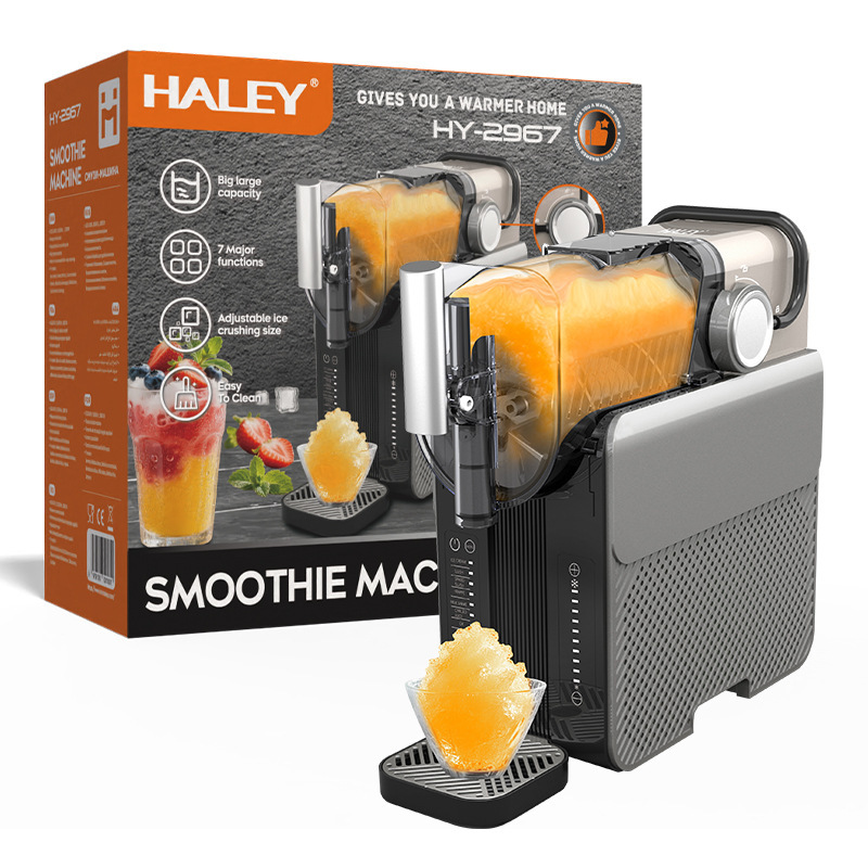 HALEY European Standard Cross-Border Fully Automatic Ice Maker, Smoothie Maker, Slush Maker, Home Use Small Cold Drink Machine