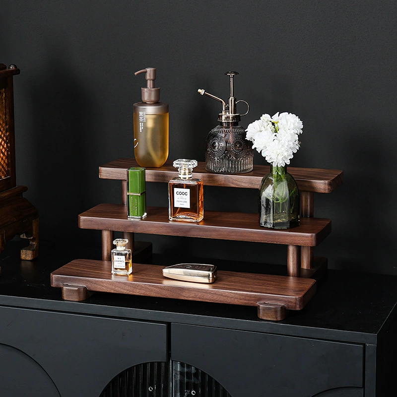 Настольная полка для хранения чашек для чая, маленькая старинная полка, китайская фиолетовая подставка для горшка с песком, подставка для украшения, стеллаж для чайного сервиза