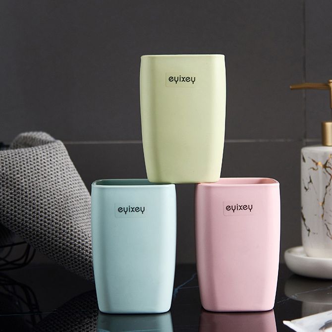 Household Toothbrush Cup Simple Mouthwash Cup Creative Toothbrush Storage Box Student Wash Cup Large Quantity Factory Wholesale