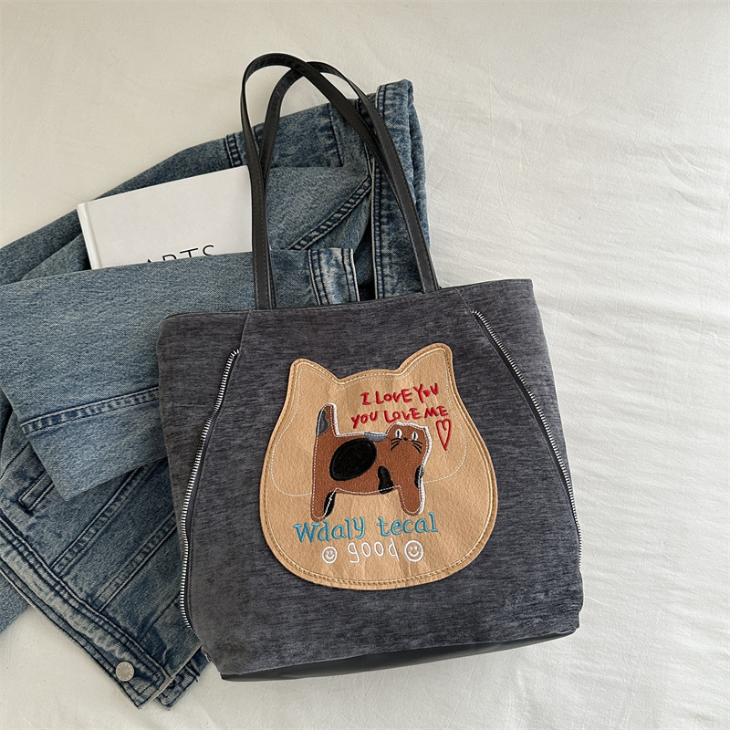 Baja de hombro de doble función, bolsa de hombro de otoño y invierno para mujeres, bolsa de hombro simple para llevar al trabajo.