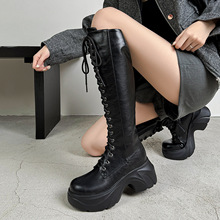 33--46大码女靴休闲厚底侧拉链高筒靴2025秋冬新款长靴外贸跨境靴