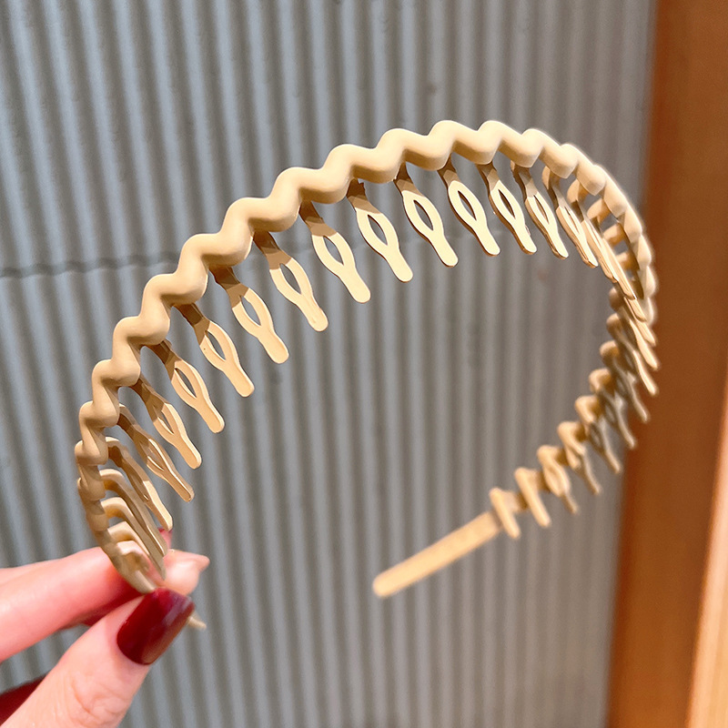 2023 nuevo estilo de pelo vinculante diadema lavado de cara diadema hembra especial antideslizante dentado cabello roto horquilla de verano Internet celebridad tocado