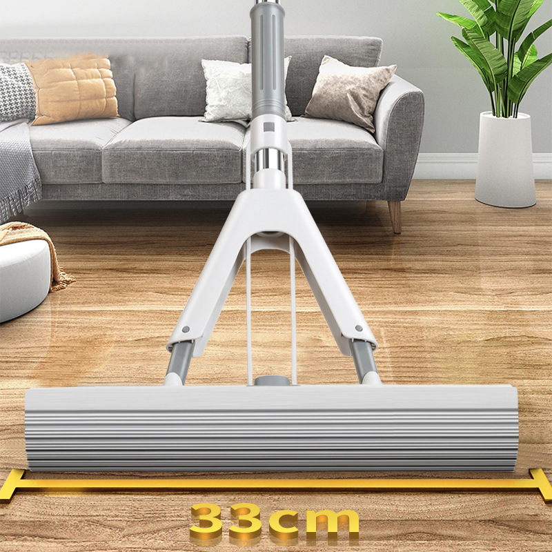 Fregona esponja al por mayor fregona de algodón de plástico para el hogar fregona perezosa absorbente mano libre plegable squeeze fregona de algodón