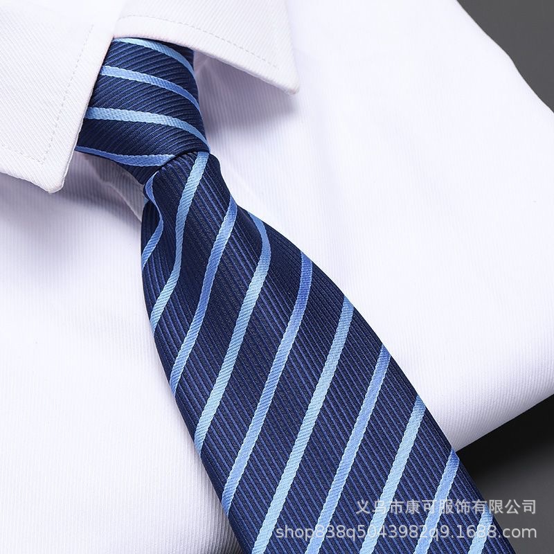 네이비 블루 와이드 스트라이프