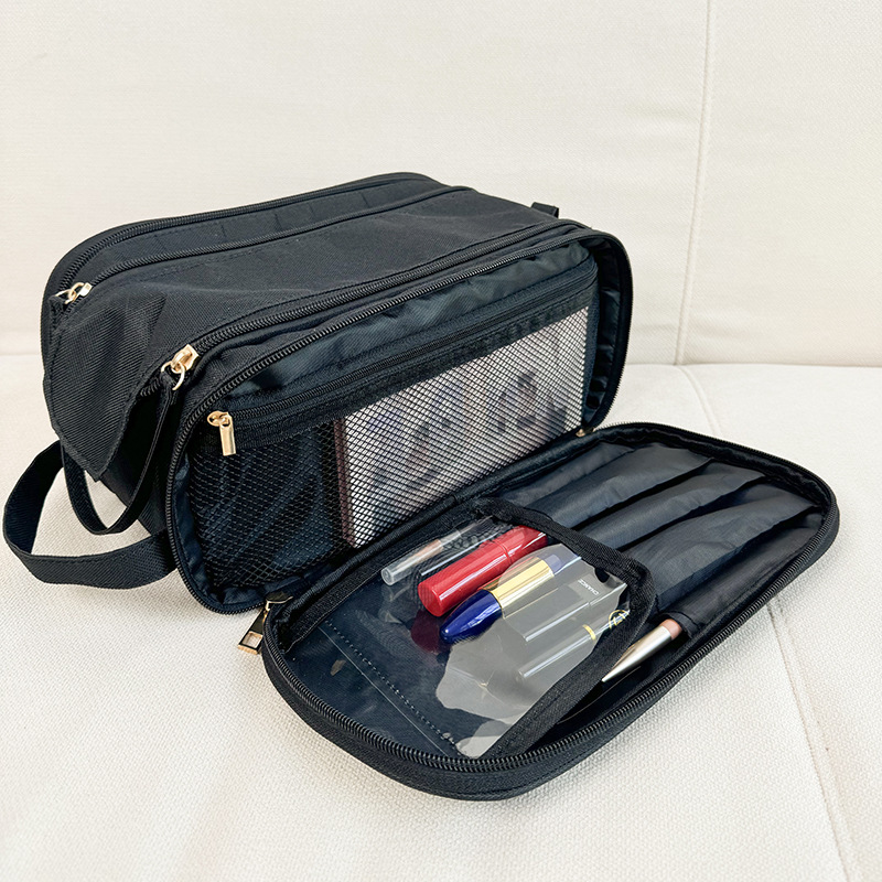 Bolsa de Cosméticos Multifuncional 2025 para Mujer, Gran Capacidad, Portátil para Viajes, Bolsa de Almacenamiento de Alta Gama para Brochas de Maquillaje y Artículos de Tocador