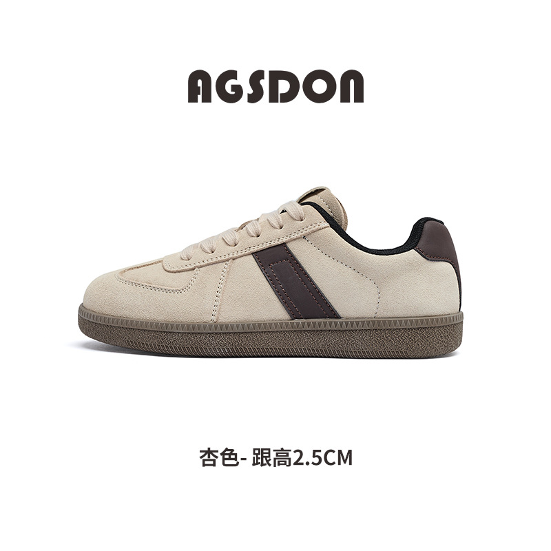 Augu Shi Deng zapatos blancos para mujeres 2026 nuevos zapatos de skate casuales de primavera retro con falda zapatos de entrenamiento