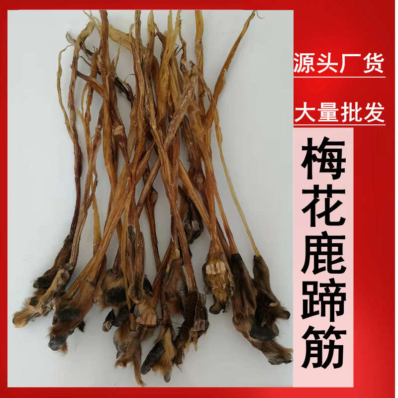 梅花鹿蹄筋  干鹿筋 吉林鹿乡特产鹿蹄 批发 煲汤泡酒