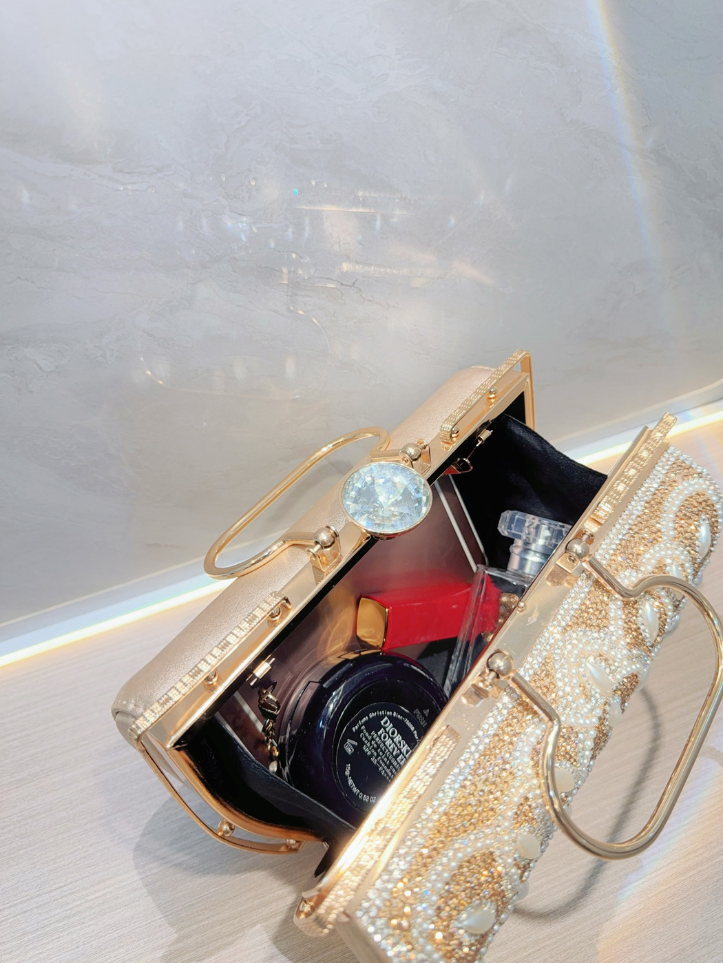 Nuevo bolso retro transfronterizo bar fiesta boda cumpleaños banquete bolso de diamantes incrustado crossbody bolso de noche