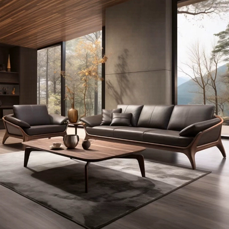 Новая кровать в китайском стиле Луохань, современный диван-кровать из массива дерева для гостиной, простой шезлонг из орехового дерева, новая модель 2025 года.