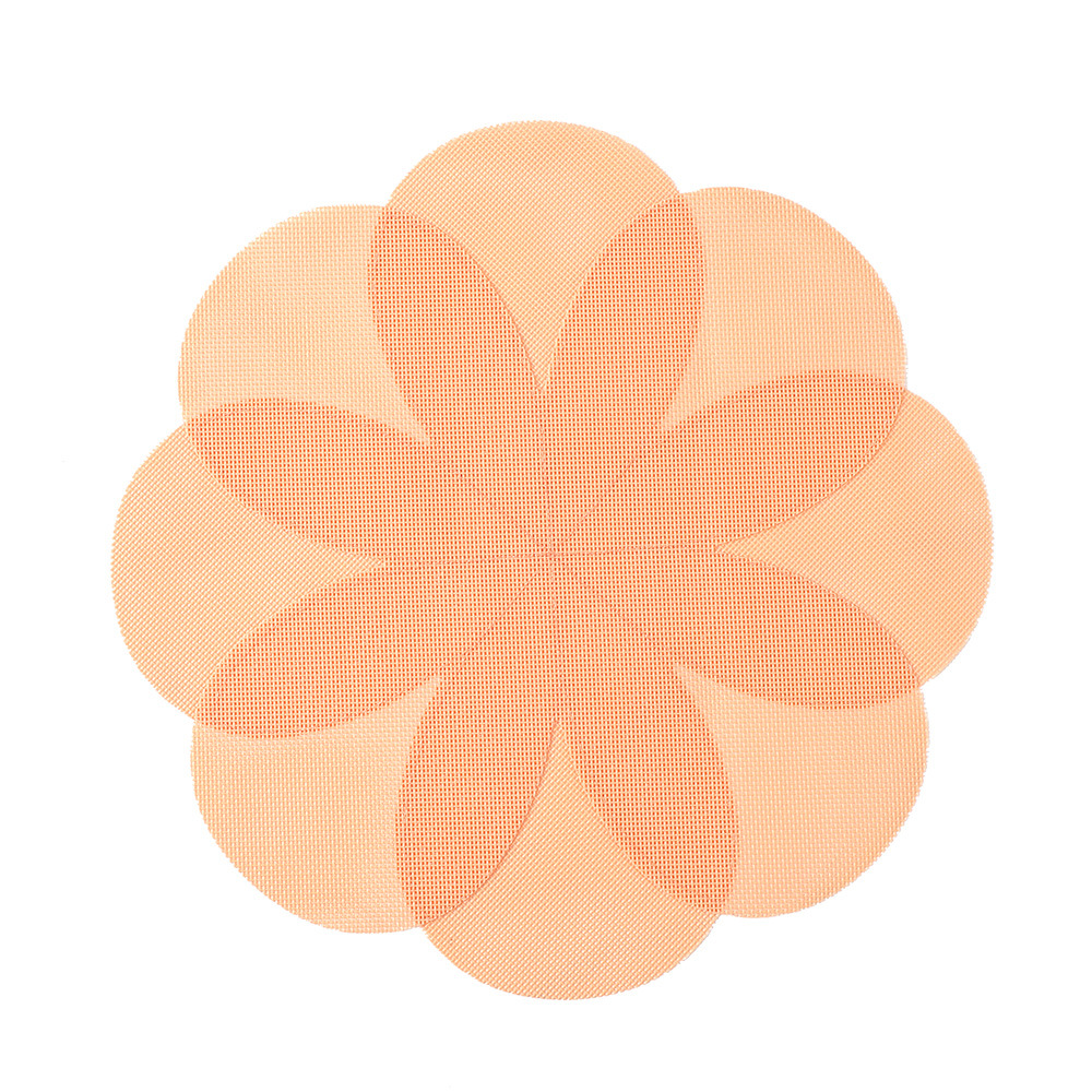 Nuevo tipo de PVC flor doble capa compuesto almohadilla de mesa almohadilla de mesa de mesa de mesa occidental almohadilla de tela almohadilla de mesa para estudiantes de primaria almohadilla de mesa a prueba de quemaduras