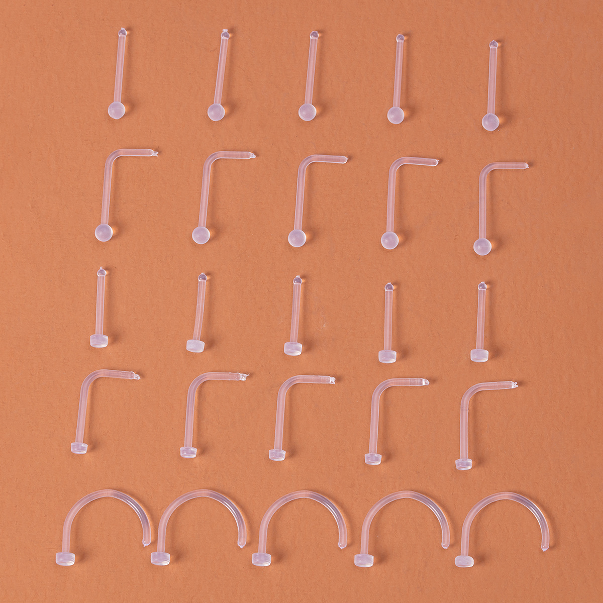 Simple Style Solid Color Arylic Nose studs 1 Set