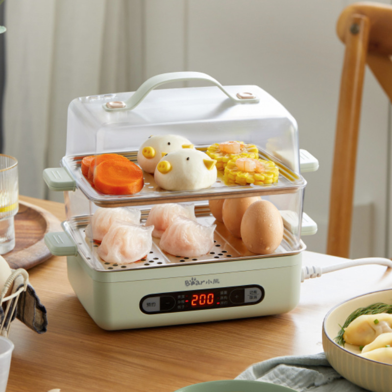 熊の卵煮器のZDQ-B06N3は自動的に電気蒸し器の定時家庭用蒸し卵スープの朝食機をオフにします。|undefined