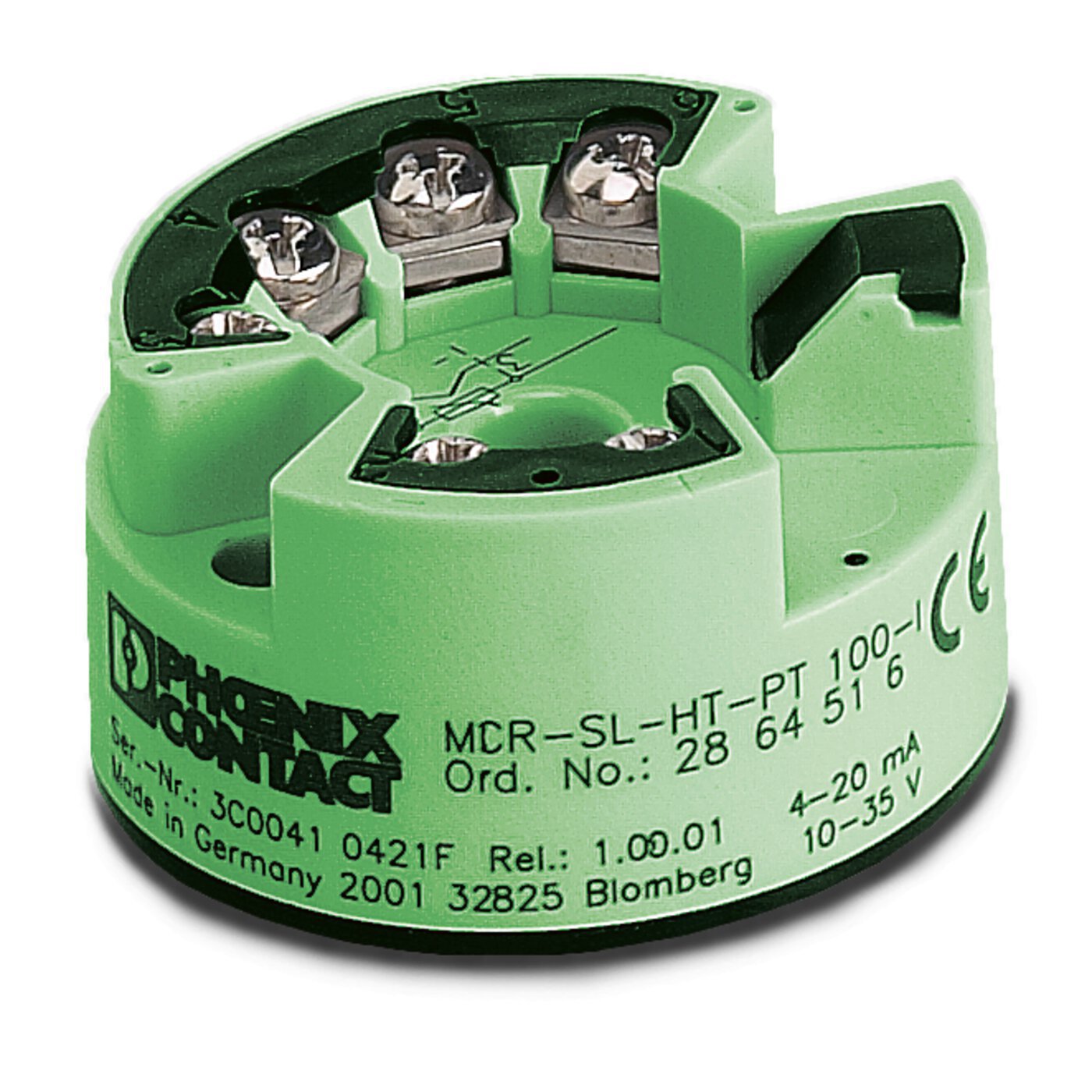 菲尼克斯顶端安装的变送器 - MCR-SL-HT-PT 100-I 2864516