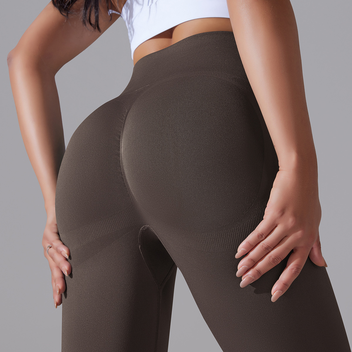 Modern Style Simple Style Solid Color Nylon Cotton Blend Active Bottoms Leggings display picture 134