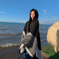 民族風のストールの女性春秋ネパールのインドの巴の開叉の女性のチベットの旅行のマントのマフラーはエアコンのマントを厚くします。