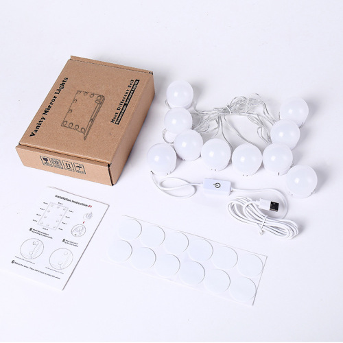 Hollywood Mirror Vanity Lamp Bulb Three-Tone Dimmable Makeup Light OEM Manufacturer LED Mirror Bulb