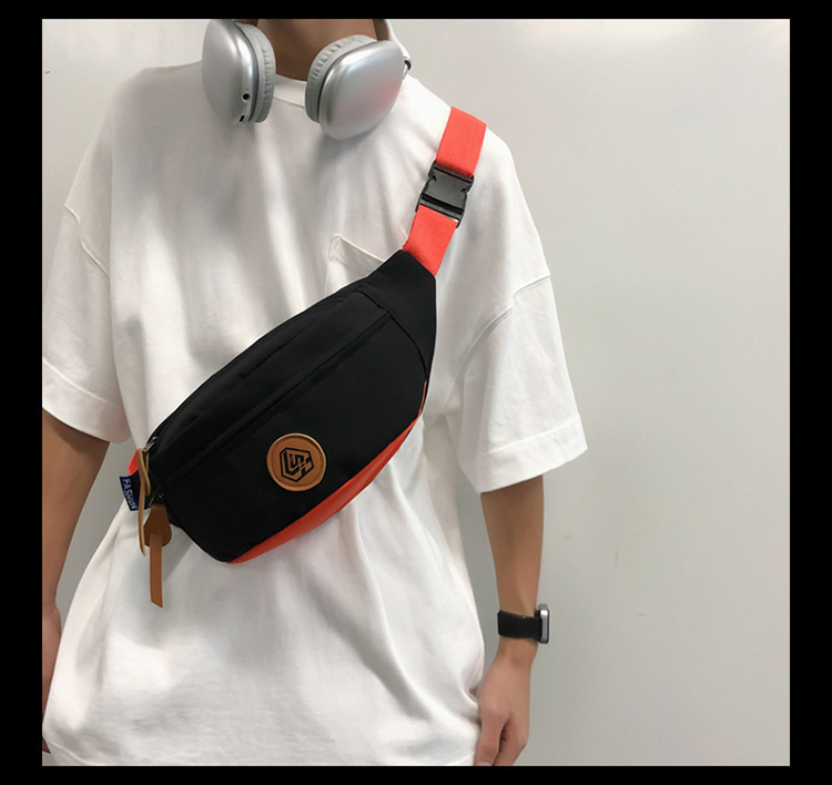 Simple and sporty trendy brand chest bags for both men and women, student waist bags, large-capacity niche single-shoulder bags, crossbody bags for women undefined