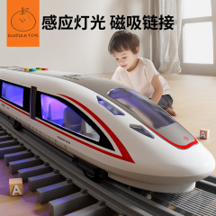 大型合金高速鉄道おもちゃ、復興型電車模型おもちゃ車、シミュレーション鉄道車両、3歳男の子向け
