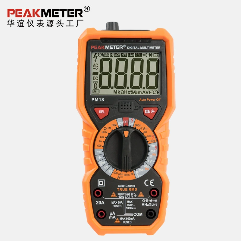 Huayi PEAKMETER истинное и эффективное значение мультиметр PM18 ремонт Обнаружение домашнего портативного высокой точности